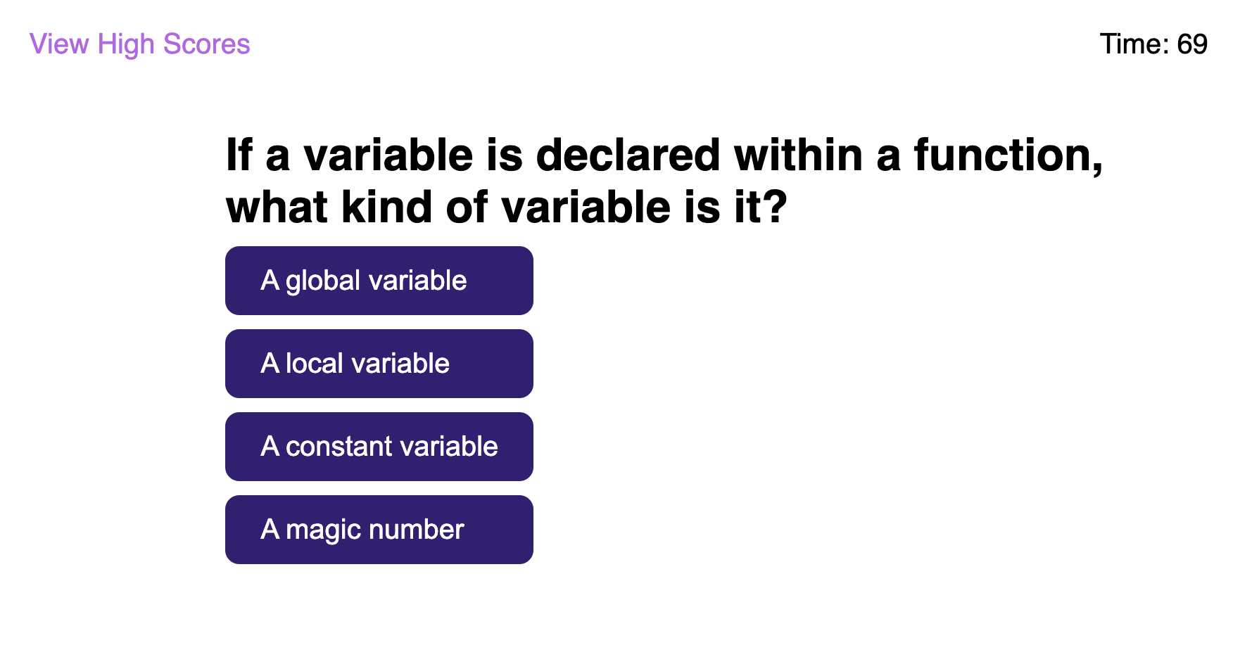 A quiz question about variables